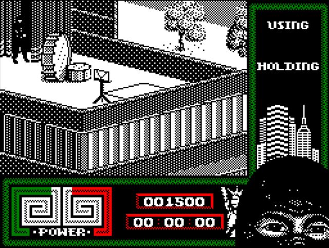 Last Ninja 2 - Amstrad CPC game screenshot (1988) by System 3